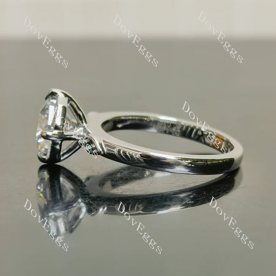 Pave Lab Grown Diamond Ring in 10K/14K/18K Gold or Platinum | DovEggs