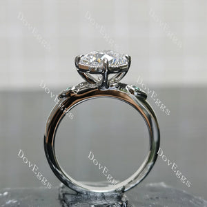 Sterling silver moissanite engagement rings| Doveggs