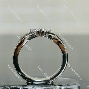moissanite sterling silver rings|Doveggs