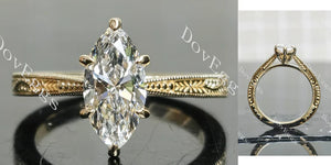 Lab Diamond Solitaire Ring in 10K/14K/18K Gold or Platinum | DovEggs