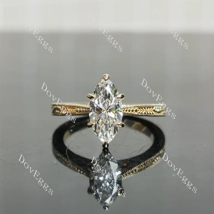 Lab Diamond Solitaire Ring in 10K/14K/18K Gold or Platinum | DovEggs