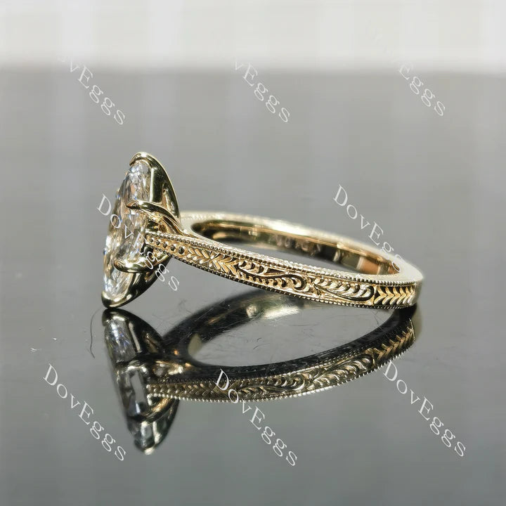 Lab Diamond Solitaire Ring in 10K/14K/18K Gold or Platinum | DovEggs