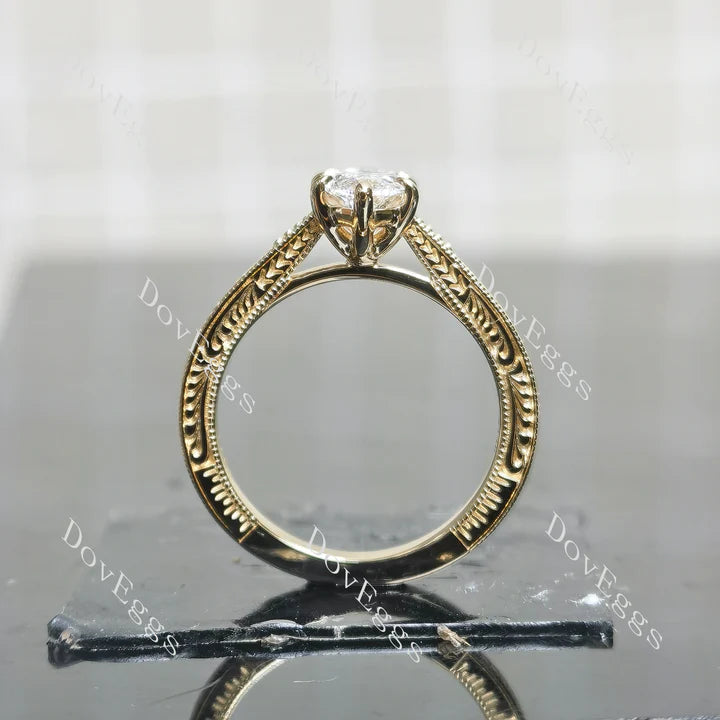 Lab Diamond Solitaire Ring in 10K/14K/18K Gold or Platinum | DovEggs