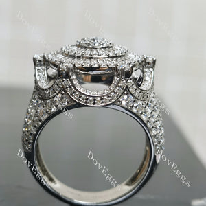Doveggs sterling silver moissanite engagement ring/Men's ring