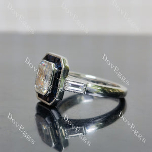 Sterling silver moissanite engagement rings|Doveggs