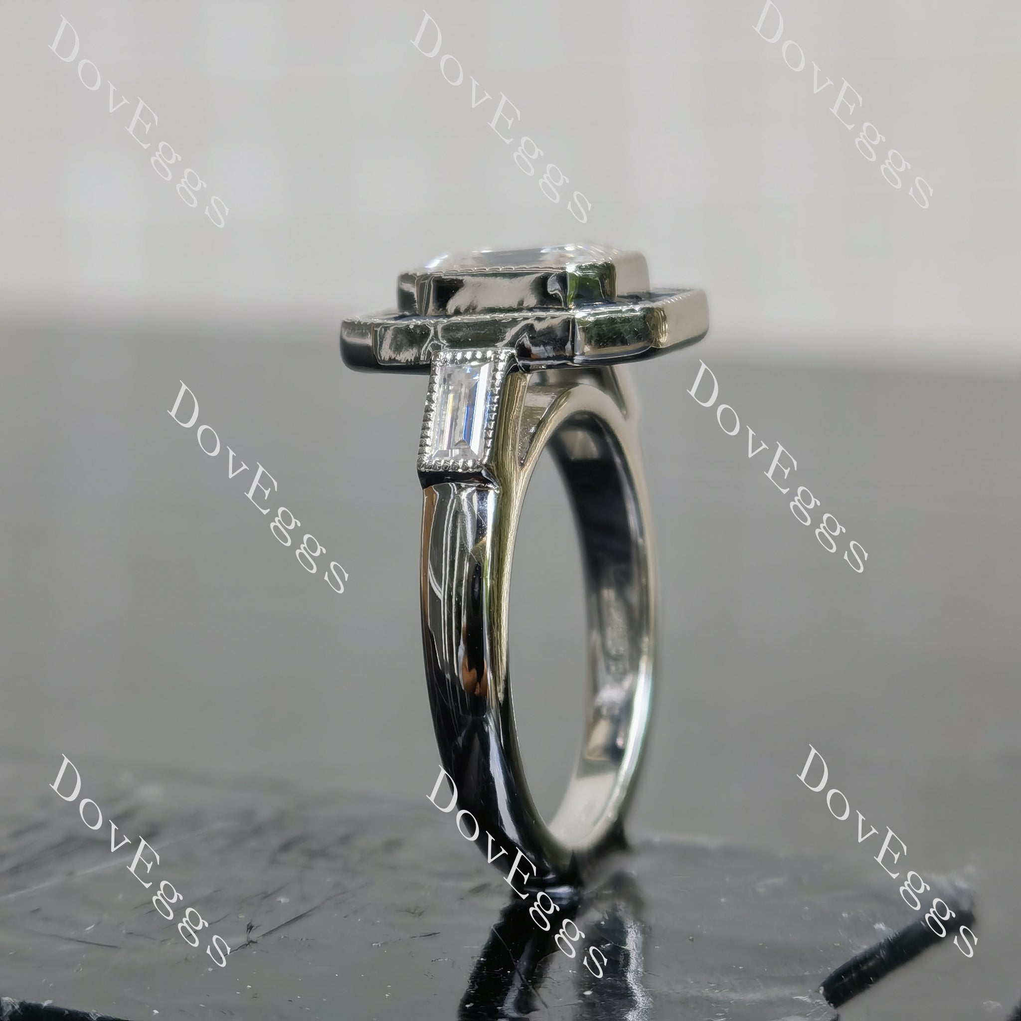 S925 silver  moissanite engagement ring| Doveggs