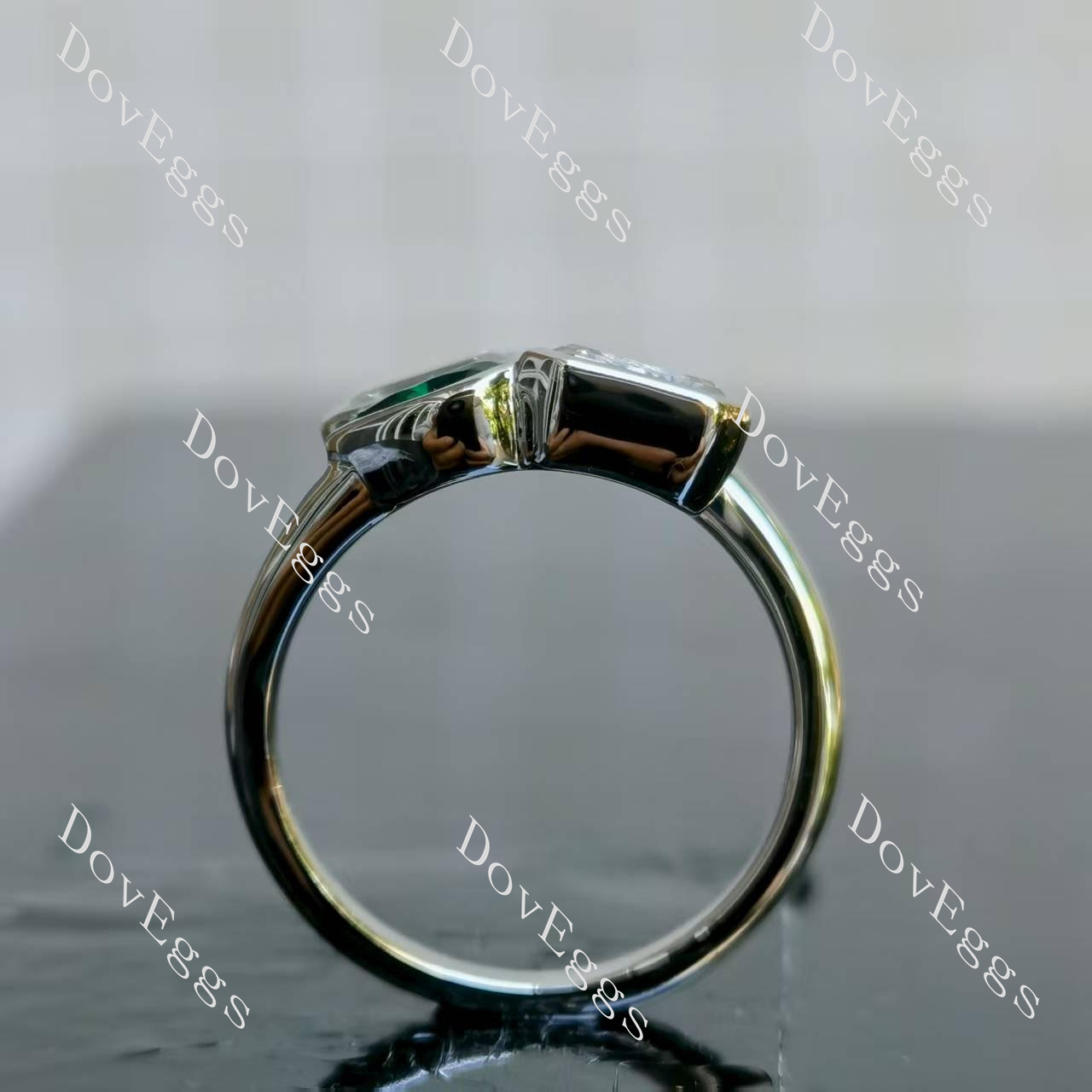 Doveggs sterling silver moissanite ring