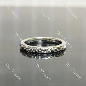 eternity moissanite wedding band| Doveggs