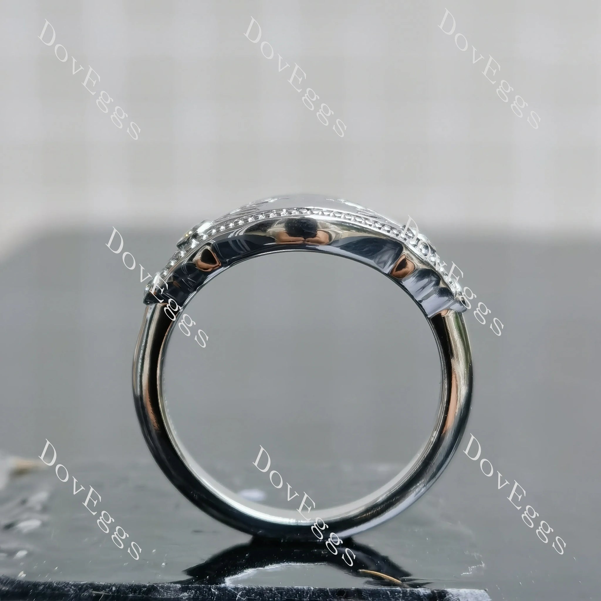 Doveggs sterling silver moissanite engagement rings