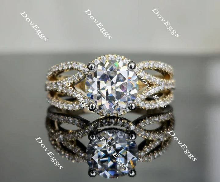 Ethical Lab Diamond Pave Ring in 10K/14K Gold or Platinum | DovEggs