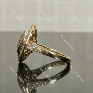 Group order vintage art deco pave engagement ring only semi-mount only(Exclusively to DovEggs Stones)