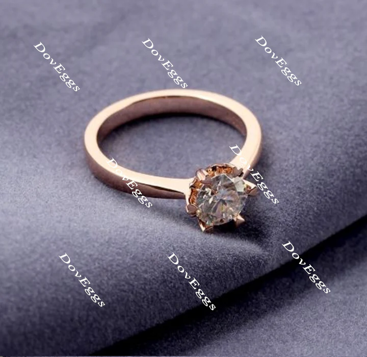 Doveggs solitaire engagement ring semi-mount only(Exclusively to DovEggs stones)