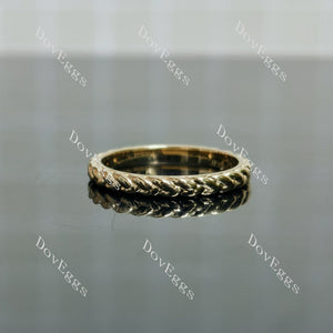  braided circle wedding band