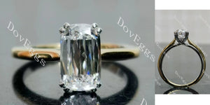 Doveggs Modified Elongated Cushion Solitaire Lab Grown Diamond Engagement Ring