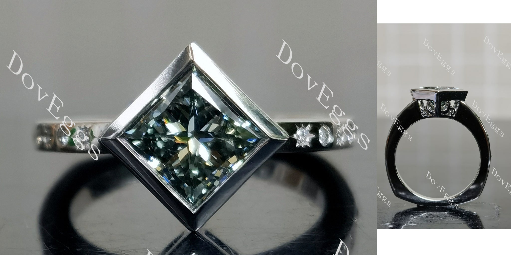 Princess Art Deco Lab Grown Diamond 