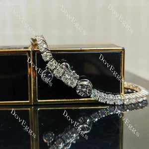 Doveggs round moissanite/lab grown diamond friendship bracelet
