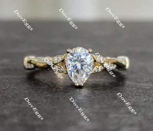Doveggs vintage pave engagement ring only semi-mount only(Exclusively to DovEggs Stones)