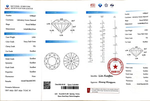 3.02ct Round Brilliant Cut Lab Diamond - Fancy Grey Color VS1 | Doveggs Certified