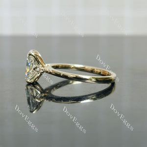 The Milestone Radiant Pave Solitaire Lab Grown Diamond Engagement Ring