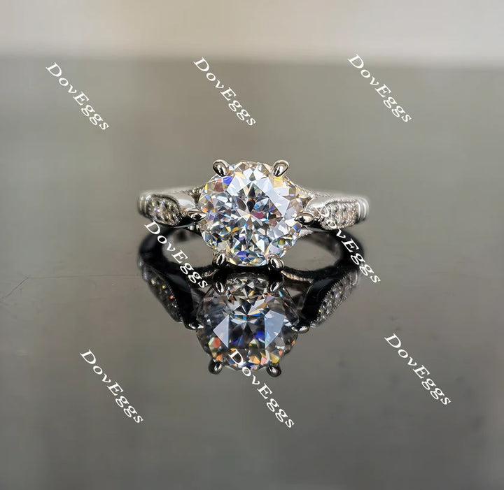 Doveggs art deco engagement ring semi-mount only(Exclusively to DovEggs Stones) - DovEggs-Seattle