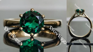 Doveggs solitaire moissanite engagement ring for text