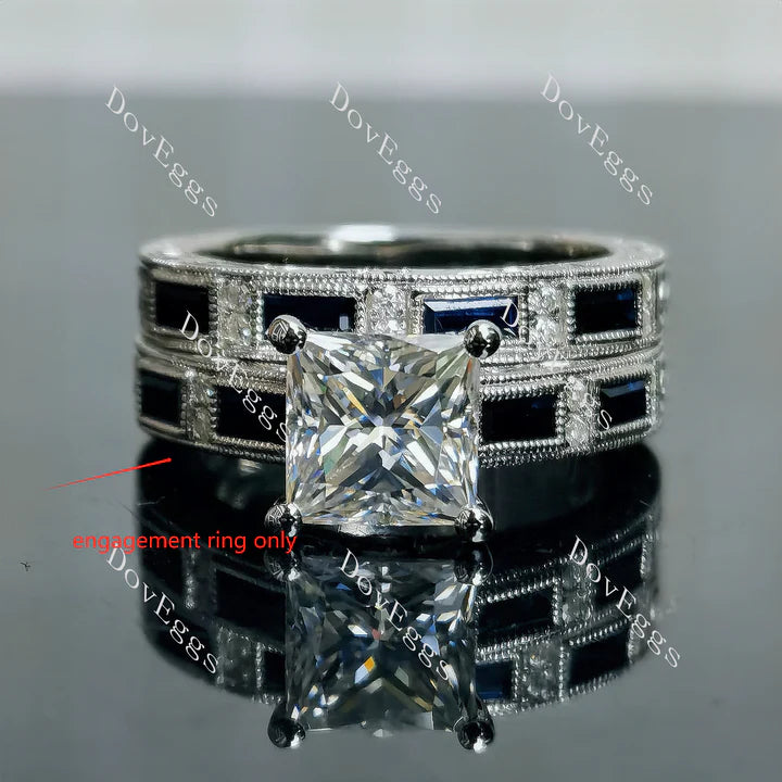 Doveggs channel pave engagement ring only semi-mount only(Exclusively to DovEggs Stones) - DovEggs-Seattle