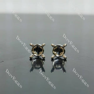 Doveggs solitaire stud earrings only semi-mount (Exclusively to DovEggs Stones)