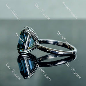 Doveggs krupp cut solitaire colored moissanite engagement ring