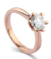 Doveggs solitaire engagement ring semi-mount only(Exclusively to DovEggs stones)