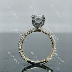 My Promise Radiant Pave 3/4 eternity Lab Grown Diamond Engagement Ring
