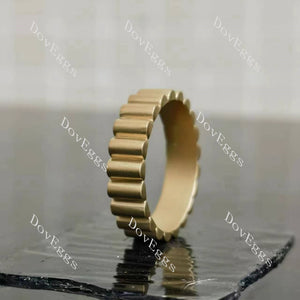 Doveggs grosgrain plain wide wedding band-5mm band width