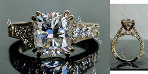 The Endless Love engagement ring semi-mount only(Exclusively to DovEggs Stones)