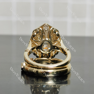 Group order vintage art deco pave engagement ring only semi-mount only(Exclusively to DovEggs Stones)