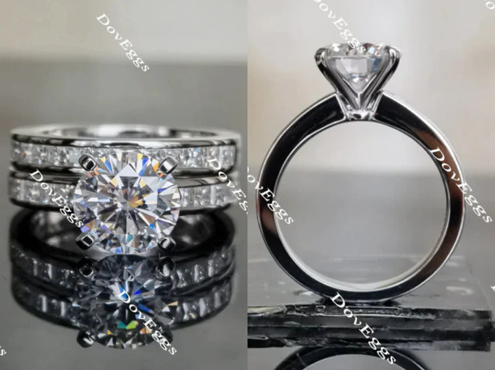 DovEggs channel set engagement ring only semi-mount only(Exclusively to DovEggs Stones) - DovEggs-Seattle