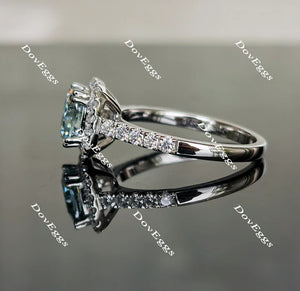 DovEggs cathedral halo pave engagement ring only semi-mount only(Exclusively to DovEggs Stones)