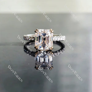 DovEggs eternity pave engagement ring only semi-mount only(Exclusively to DovEggs Stones)