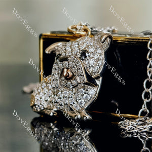 Belley round moissanite/lab grown diamond pandant necklace (pandant only)