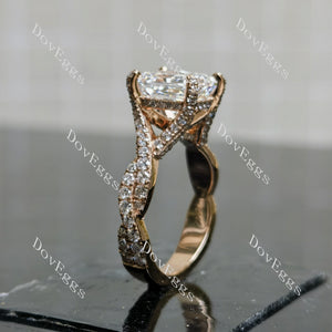 Carissa's Dream Radiant Pave Split Shanks Lab Grown Diamond Engagement Ring