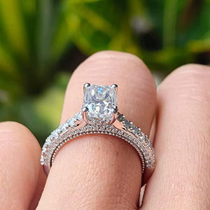 Doveggs pave engagement ring only semi-mount only(Exclusively to DovEggs Stones)