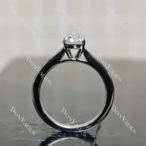 (size 6.5)Doveggs sterling silver 1.5ct Oval moissanite engagement ring