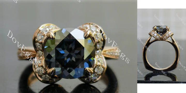 Doveggs pave halo engagement ring semi-mount only(Exclusively to DovEggs Stones) - DovEggs-Seattle