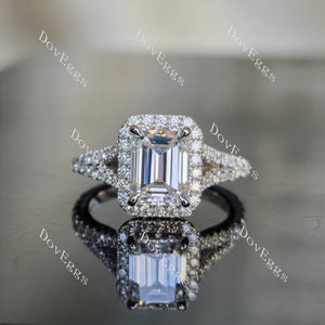 Doveggs split shank pave engagement ring only semi-mount only(Exclusively to DovEggs Stones)