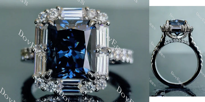 Doveggs halo pave engagement ring semi-mount only(Exclusively to DovEggs Stones) - DovEggs-Seattle