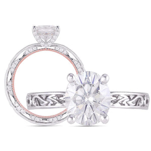 Doveggs pave engagement ring only semi-mount only(Exclusively to DovEggs Stones)