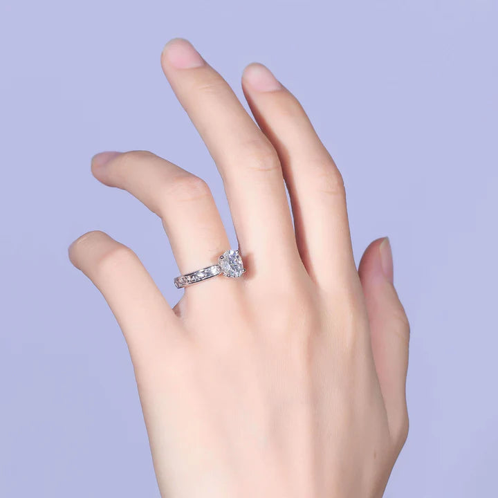 Doveggs pave engagement ring only semi-mount only(Exclusively to DovEggs Stones)
