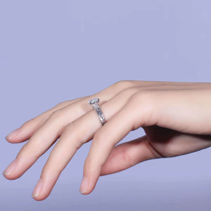 Doveggs pave engagement ring only semi-mount only(Exclusively to DovEggs Stones)