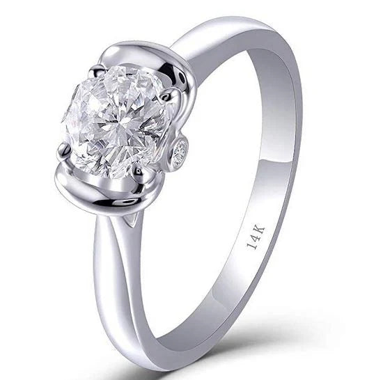 Doveggs solitaire engagement ring semi-mount only(Exclusively to DovEggs Stones)