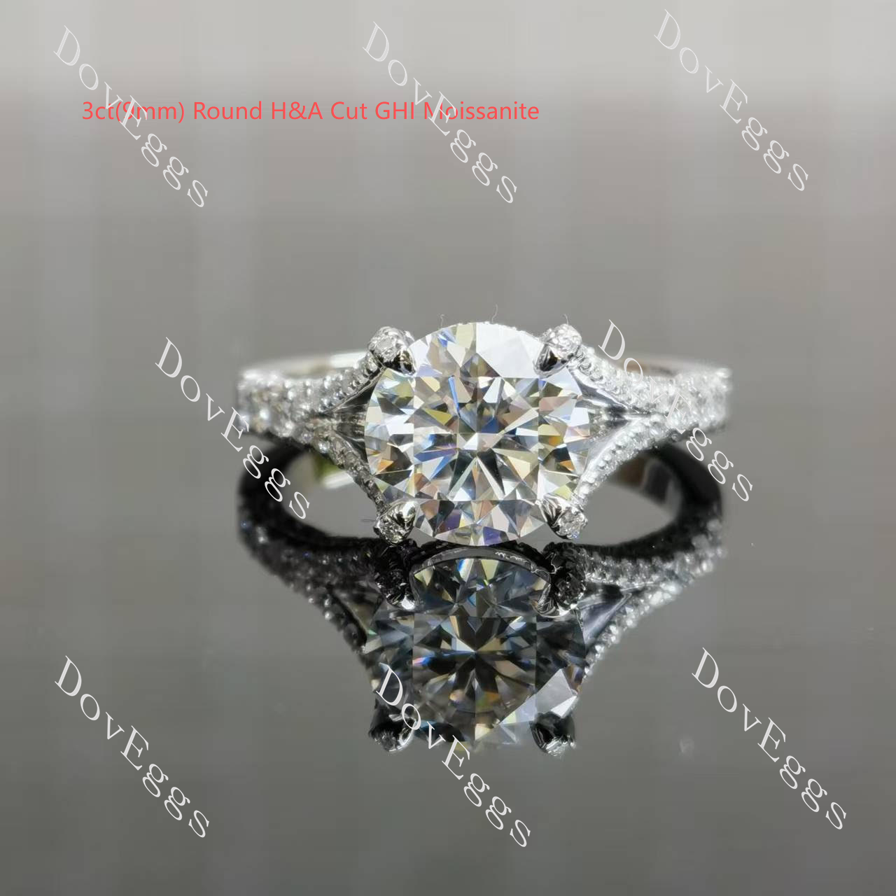 The Brooklyn split shank Cushion ring