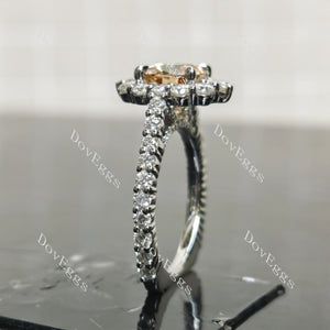 (size 7) Doveggs sterling silver cushion moissanite ring
