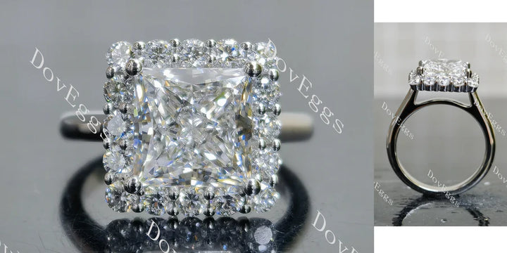 Doveggs halo engagement ring only semi-mount only(Exclusively to DovEggs Stones) - DovEggs-Seattle